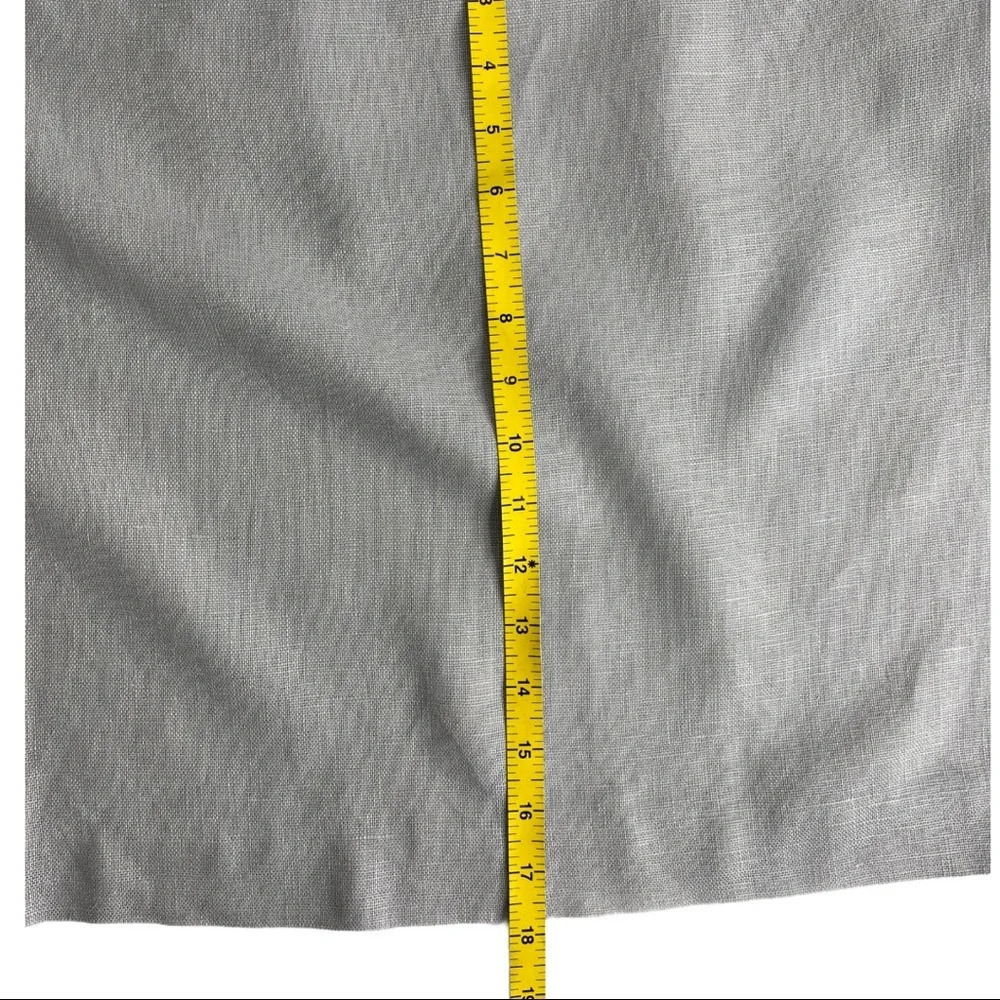🛍️ Adrienne Vittadini Skirt Linen Cream Skirt Size 8 - Picture 6 of 7